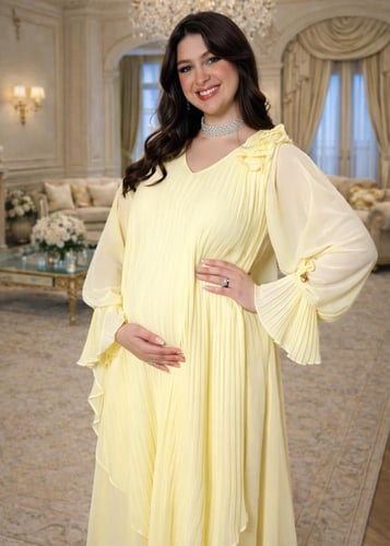 Alina Elegance Dress / yellow