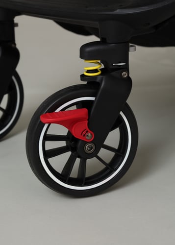 عربية اطفال أنيقه من اللون الرماردي