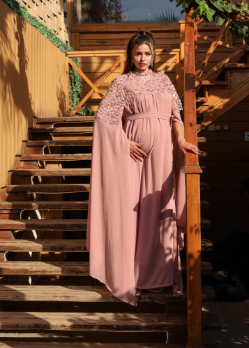 Luxury dress / pink nude