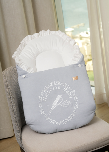 Tatreez baby cover / dark blue