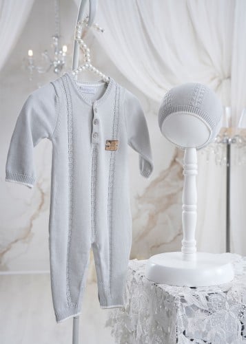 افرول رمادي ناعم للاستقبال