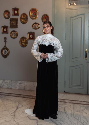 Royal Black Dress