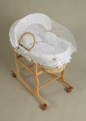 Luxury Moses Basket / offwhite
