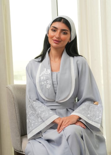Tatreez robe / dark blue