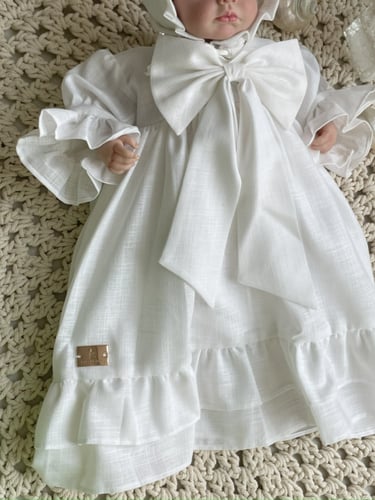 فستان مواليد استقبال فيونكة