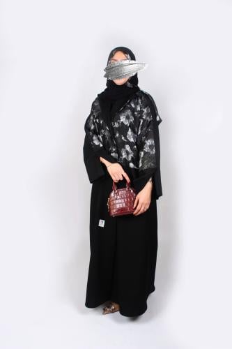 Black Lilac Abaya | Model 021