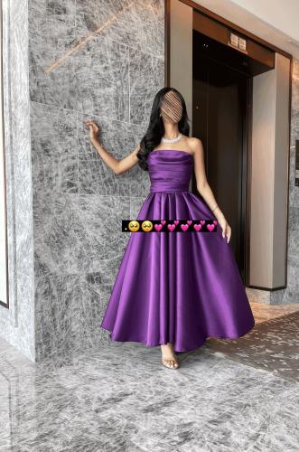 فستان ميكادو لون بنفسجي