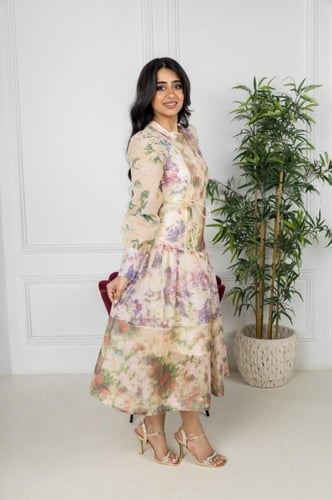 فستان المناسبات مشجر