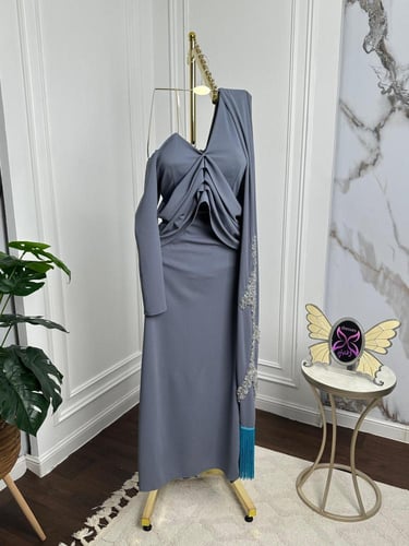 فستان كريب استرتش