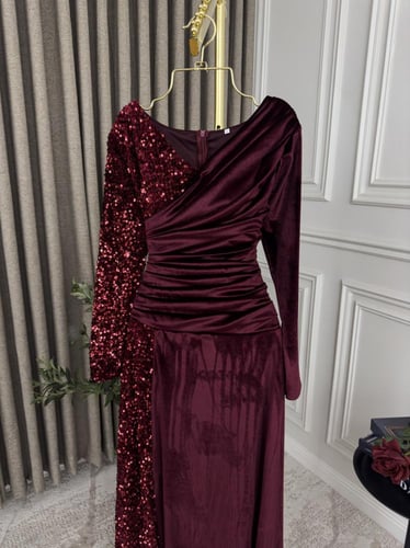 فستان شهرا شتوي مخمل