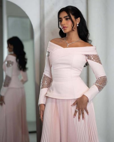 فستان باربي وردي