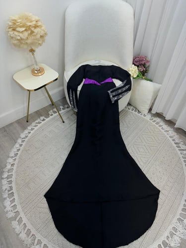 فستان باربي تطريز لون اسود