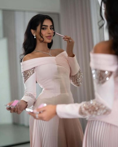 فستان باربي وردي