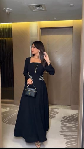 فستان تفته اسود