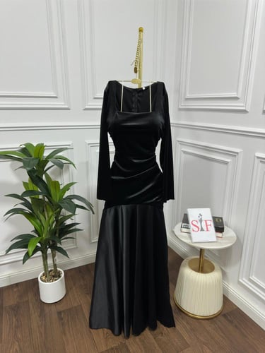 فستان مخمل تفته