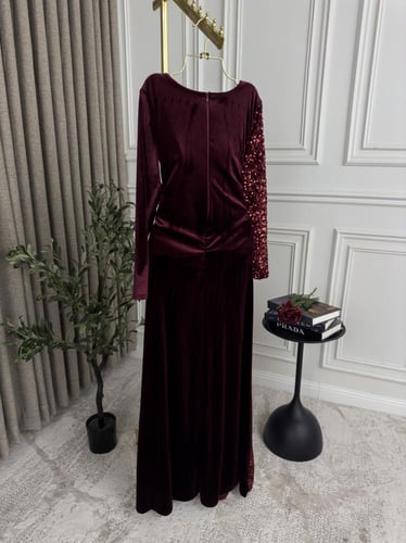 فستان شهرا شتوي مخمل