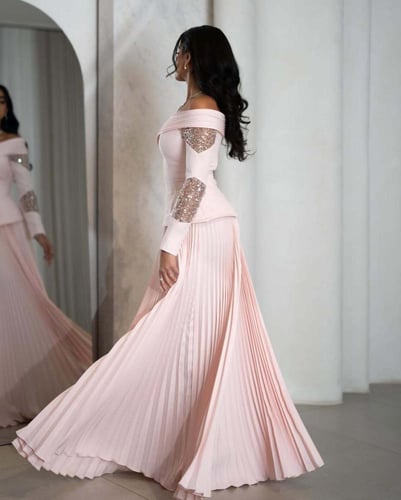 فستان باربي وردي