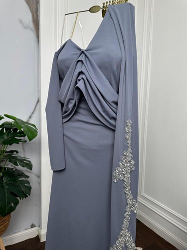 فستان كريب استرتش