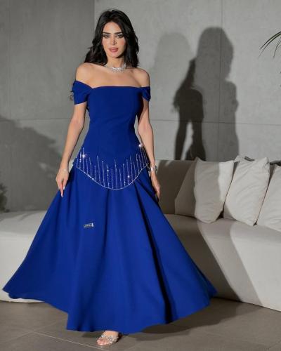 فستان باربي لون نيلي