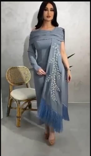 فستان كريب استرتش