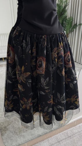 فستان دانتيل مشجر