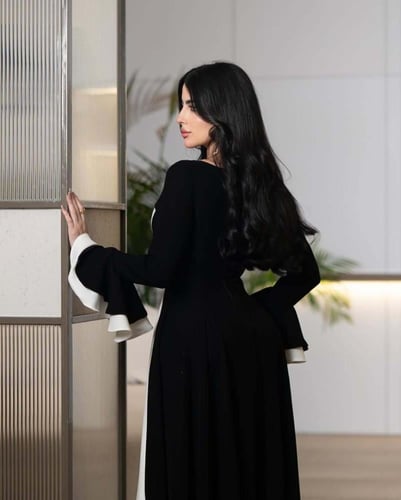 فستان تفته اسود