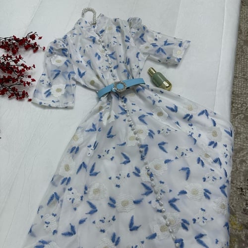 فستان شيفون مورد