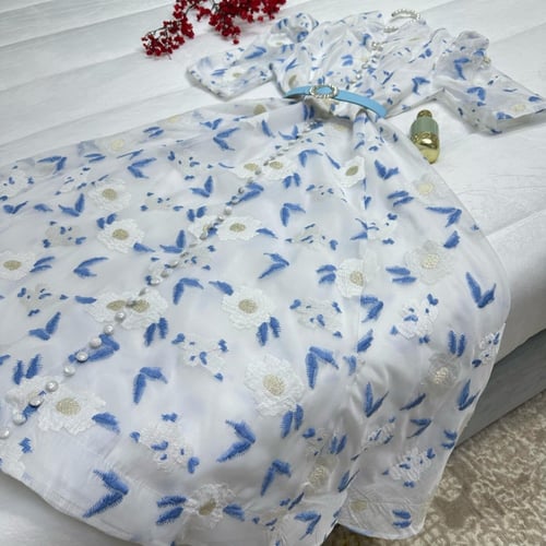 فستان شيفون مورد