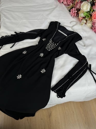 فستان شيفون جوريت اسود