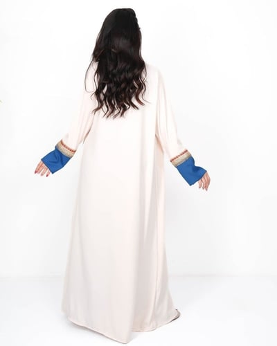 فستان تفته كريب ابيض