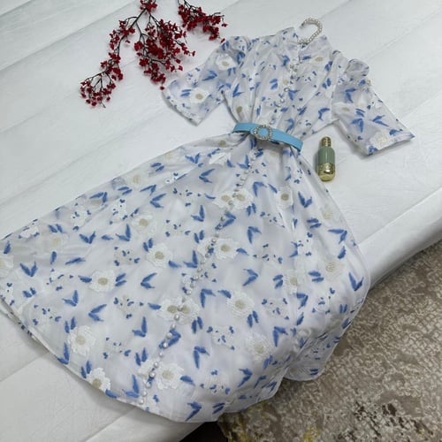 فستان شيفون مورد