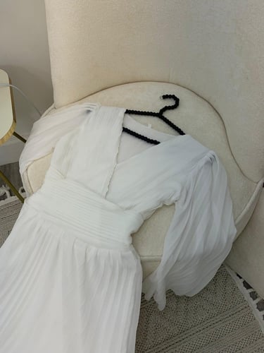 فستان العيد جورجيت لون ابيض