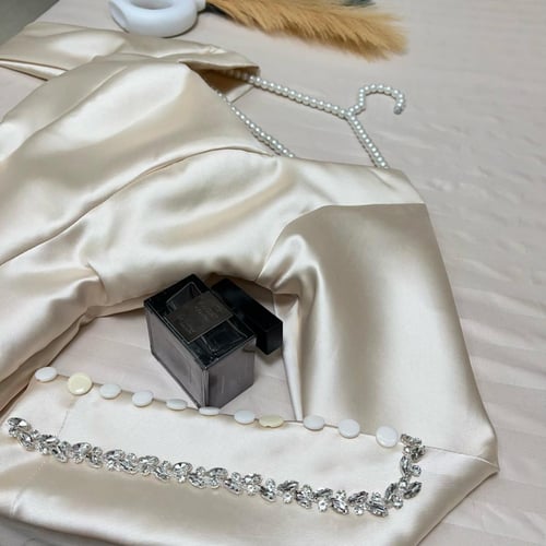 فستان طلة العيد ميكادو ابيض