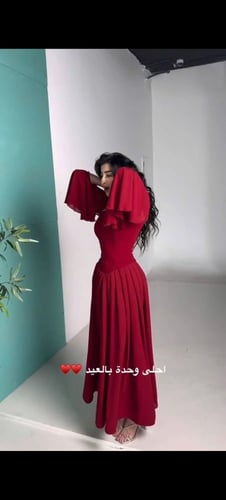 فستان العيد لون احمر