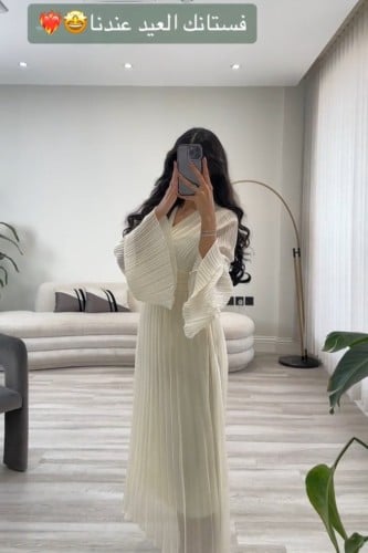 فستان العيد جورجيت لون ابيض