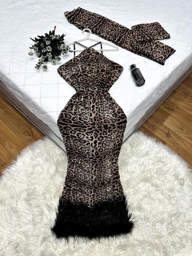 فستان شيفون تايجير