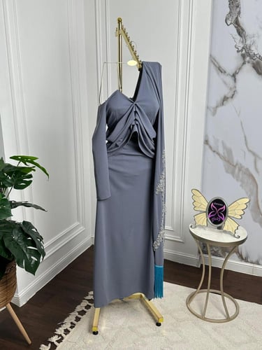 فستان كريب استرتش