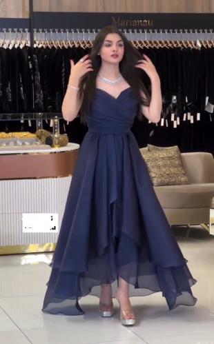 فستان جزار لون كحلي