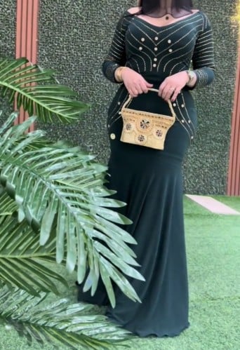 فستان العيد كريب استرتش