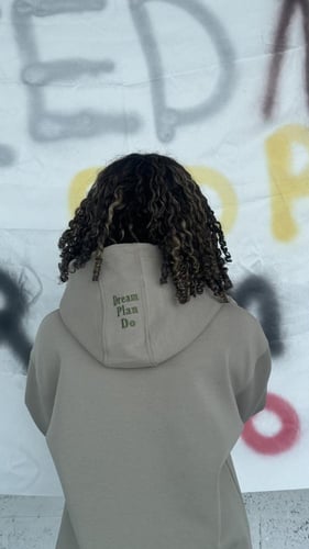 Light green hodie Over size