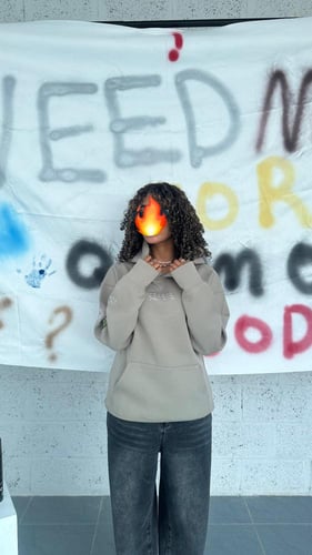 Light green hodie Over size