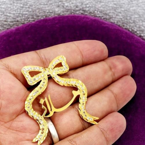 بروش الفيونكة بالكريستال