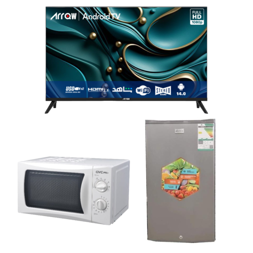 باكدج ثلاجة + شاشة + ميكرويف