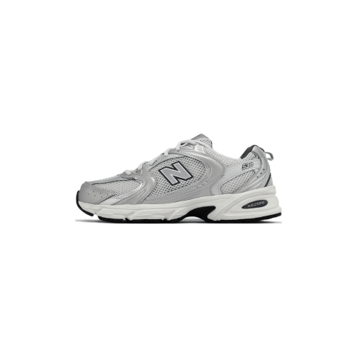 New Balance 530 White Silver Metallic Shoes