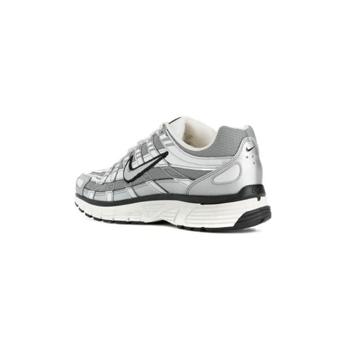 Nike P6000 Silver Tone White Sneakers
