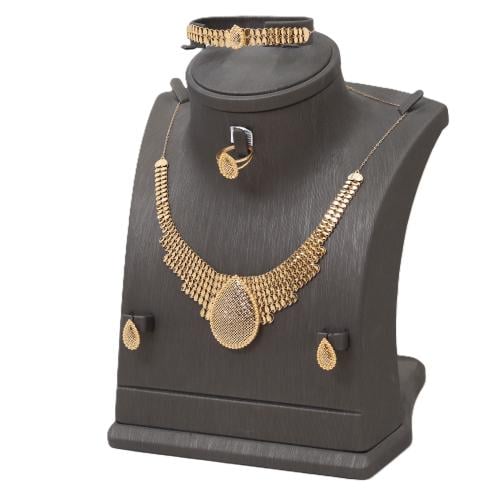 طقم ذهب ملفت عيار 21