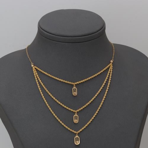 عقد ذهب ثلاث أدوار فاخر عيار 21