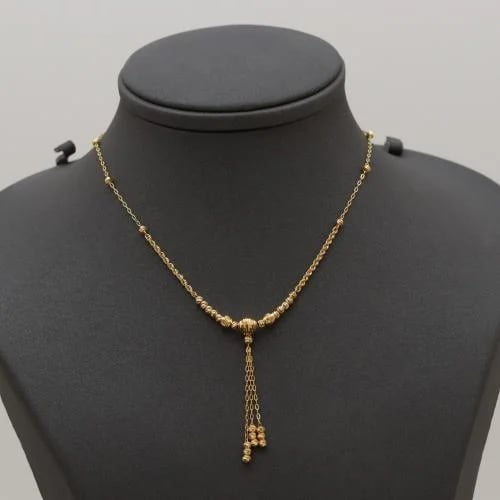 عقد ذهب عصري عيار 21