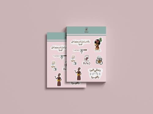 Elegant stickers (two pieces)
