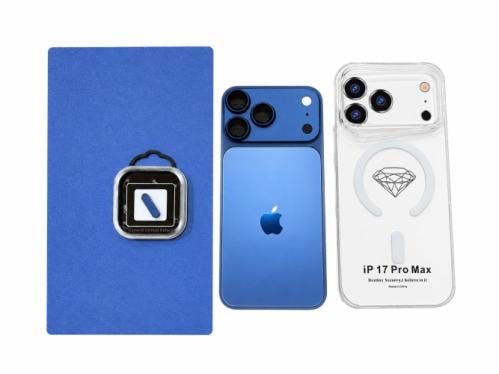 إطار ترهيم لتحويل شكل آيفون إلى iPhone 17 كحلي
